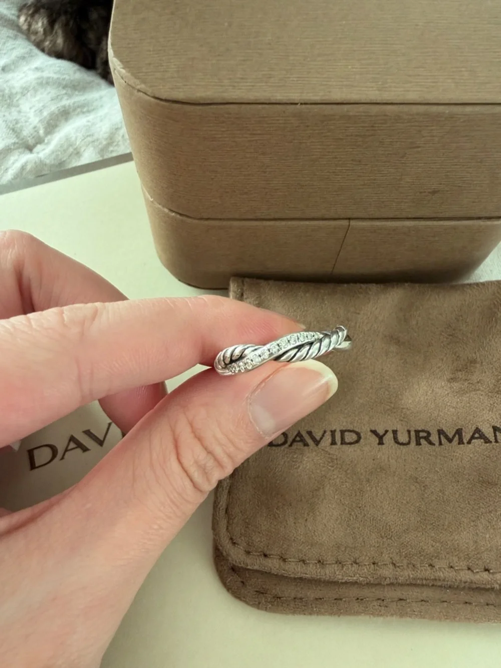 David Yurman | Jewelry | David Yurman Silver Twisted Cable And Smooth ...